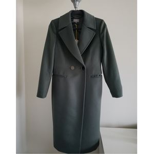 Jaeger Wool Green Double Breasted Coat Eur size 8